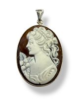 Pendente Mandile 1922 Donna Cammei  in Argento Conchiglia 2MCICM15 - 2MCICM15